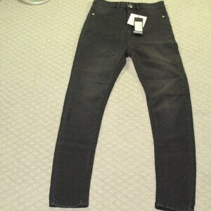 NWT Boohoo Women's 6 Tall Basic Black Denim Jegging Jeans